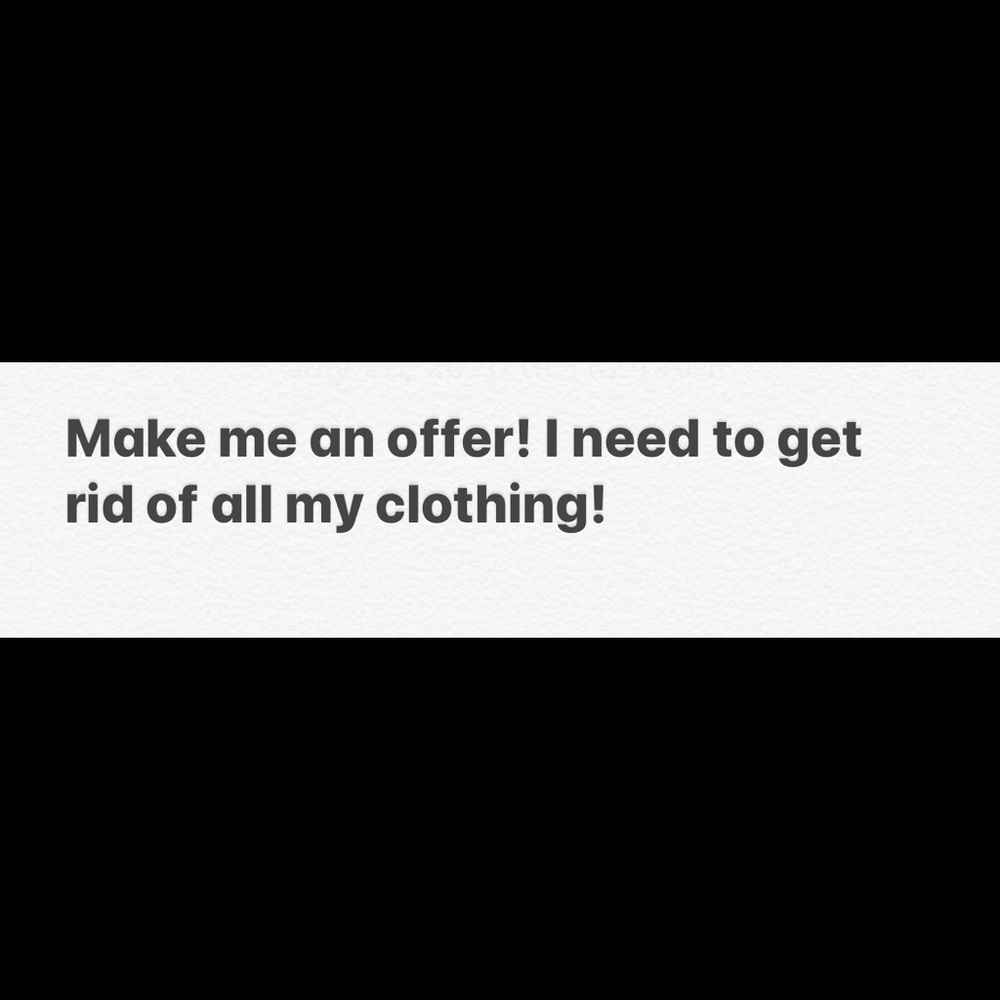 All clothing must go!!